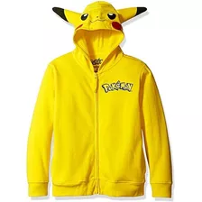 Polera Con Capucha Anime Pikachu Pokemon