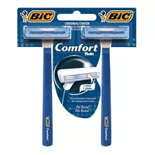 Aparelho De Barbear Bic Comfort 2 Azul Pele Normal 2 Uni