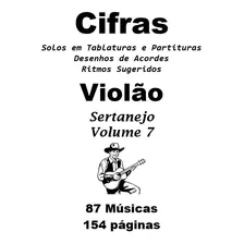 Caderno De Cifras Sertanejo Violão Vol 7 154pg87 Músicas