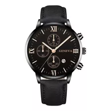 Reloj Hombre Elegante Preciso Sport Black Moonbiffy 