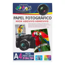 Papel Fotográfico High Adesivo A4 80g C/ 20 Fls Off Paper