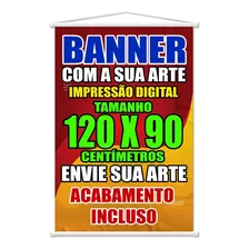 Wrio Banner Com Sua Arte Colorido 120x90 