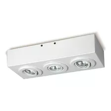 Plafón Spot Aplique Techo 3 Luces Cardanico Apto Led Gu10