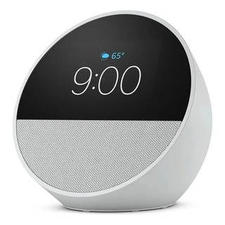 Amazon Alexa Echo Spot Parlante Inteligente Modelo 2024 Color Blanco Negro