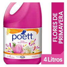 Poett Desinfectante De Pisos Flores De Primavera 4l