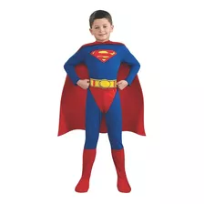 Disfraz Superman Para Niño Talla Extra Chico Y Grande