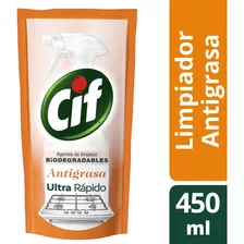 Cif Limpiador Y Antigrasa Recarga 450ml