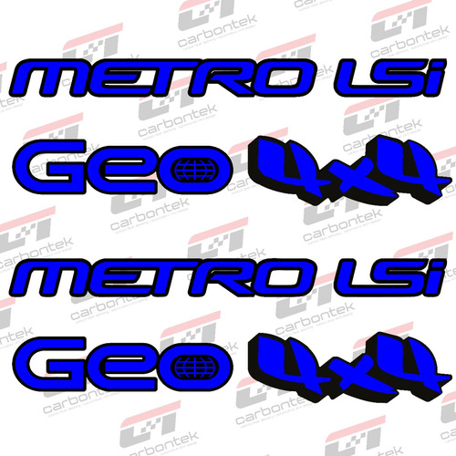 Stickers Calcomana Kit Pack Geo Metro 4x4 Lsi Vinil Relieve Foto 5