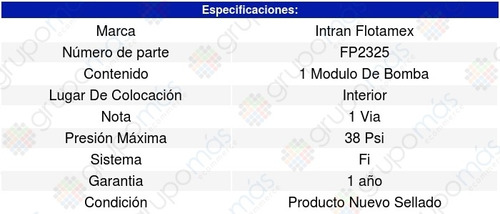 Mdulo Bomba Gasolina Ford Focus Zx5 2.0l L4 02-04 Intran Foto 3