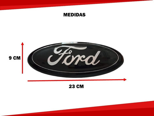 Emblema Tapa De Caja Negro Con Plateado Ford Ranger 23 Cm Foto 5