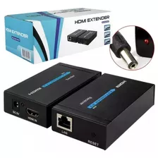 Extensor Hdmi 60metros 3d Cat5/cat6 Via Cabo Rede Rj45 1080p