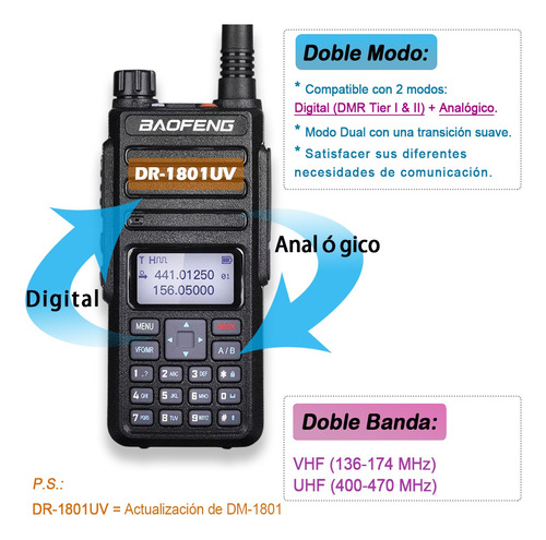 Radios Wokitokis Compatible Motorola Digital/analgica U/vhf Foto 2