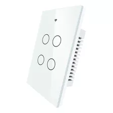 Interruptor Llave De Luz Wifi+rf 4 Teclas Tuyasmart Domotica