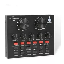 Interface Tarjeta Consola De Sonido V8 Broadcast Podcast