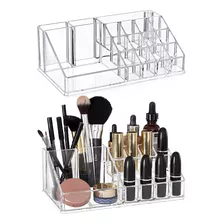 Organizador Acrilico Para Maquillaje 16 Compartimientos