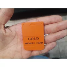 Memory Card Gold Laranja Do Ps1