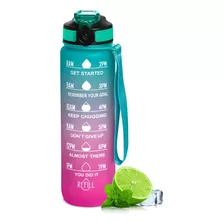 Botella Termo De Agua Deportiva Motivadora 32oz Prueba Fugas