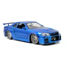 Juguete Para Coche Modelo Nissan Skyline Gt-r R34 De Jada To