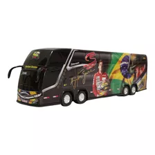 Miniatura Ônibus Ayrton Senna 2 Andares 30cm