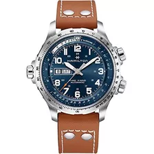 Reloj H77765541 Para Hombre Automático Azul Khaki Aviation