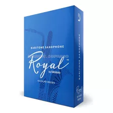 Palhetas Royal Para Sax Barítono (caixa Com 10) - Nº 1,5 