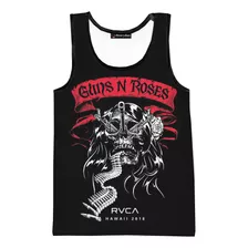 Hjb Playeras Sin Mangas Con Estampado 3d De Guns N' Roses