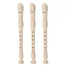 Kit 3 Flauta Germânica Soprano Yamaha Yrs23g P/ Escolas +nf