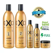 Exo Hair Alisamento Exoplastia Capilar 500ml +kit Manutenção