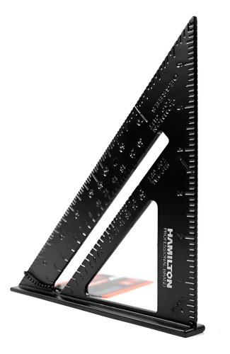 Escuadra Multiangulo Con Sombrero Aluminio 7 Hamilton Ea178 Negro