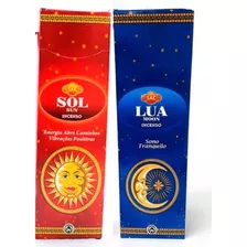 Incenso Indiano Sac Lua 25un. + Incenso Sac Sol 25un. Fragrância Lua E Sol