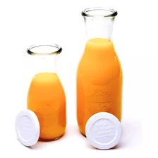 Weck Juice Jar Combo Pack - (1) 766 Frasco De 1 Litro (1) 7.