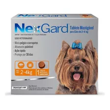 Nexgard Para Cães De 2kg A 4kg - 1 Tablete