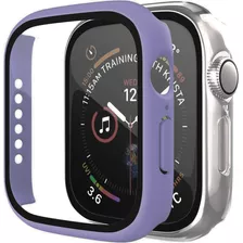 Carcasa Para Apple Watch Serie 7 Con Vidrio Templado Premium