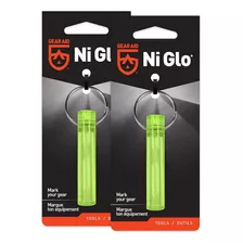 Gear Aid Ni Glo, 2 Llaveros Brillantes Para Camping, Buceo Y