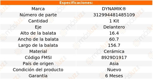 Balatas Ceramicas Del P/ Hyundai Santa Fe V6 2.7l 17 Dynamik Foto 3