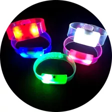 Kit 6 Pulseiras De Led Luz Pisca Colorida Festa Neon Balada