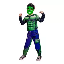 Fantasias Hulk Com Enchimento Musculos E Mascara Infantil