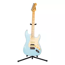Logan Guitarra Eléctrica Tipo Stratocaster Vintage Hss Azul