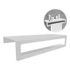 Organizador Toallero De Baño P Ducha 46cm Acero Blanco