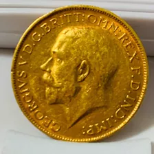 Moeda Libra Ouro Puro 8.0gr. 1927-22mm.Excelente E Linda.