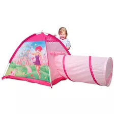 Carpa Castillo Hada Casita Iplay Facil Armado Con Tunel 8321