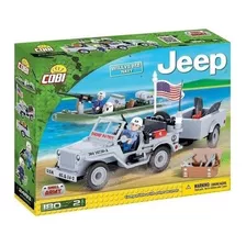 Veículo Militar Jeep Willys Mb Navy Blocos De Montar Cobi