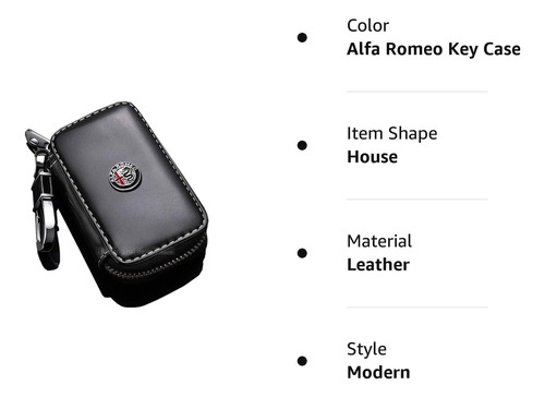 Funda Para Llaves Alfa Romeo, Etiqueta De Automvil, Materia Foto 2