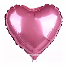 30 Globos Metálicos Corazón 18 Pulgadas 45cm Varios Colores