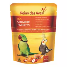 Farinhada Para Psitacídeos Reino Das Aves Criador Parrots 400g