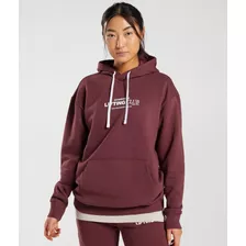 Gymshark Social Club Oversized Hoodie - Cherry Brown