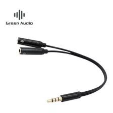 Cable Splitter Macho Jack Audio Hembra Audifono + Microfono