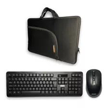 Capa Notebook 15,6 14 17 + Mouse E Teclado Sem Fio Wireless