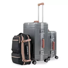 Set Maletas Viaje Equipaje Candado Tsa Antirrobo Y Mochila