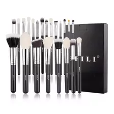 Set De Brochas Para Maquillaje Profesional Beili 22pz Negro 